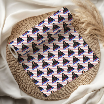 Creepy Paper Christmas Wrapping Paper