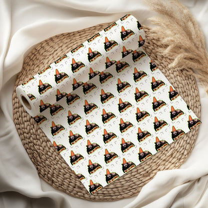 Creepy Paper Christmas Wrapping Paper Roll