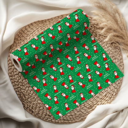 Funny Santa Wrapping Paper