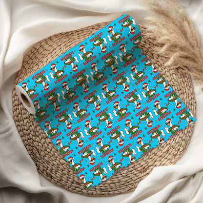 Goose Santa Wrapping Paper