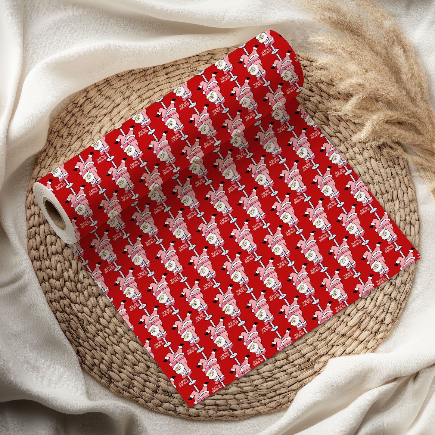 Santa Dancing Wrapping Paper