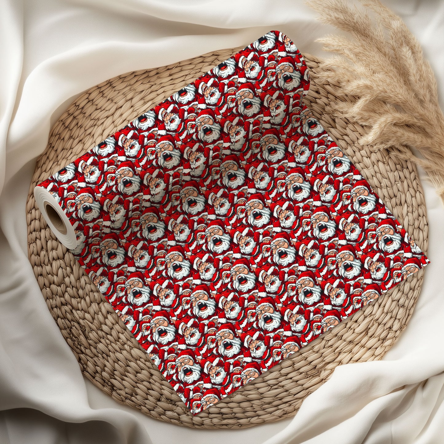 Funny Santa Christmas Gift Wrap