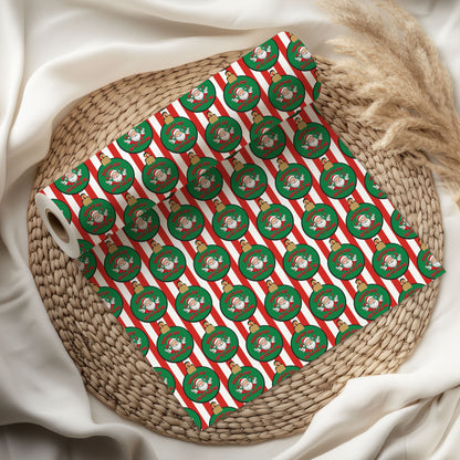 Santa's Got 67 Gifts For Me Wrapping Paper