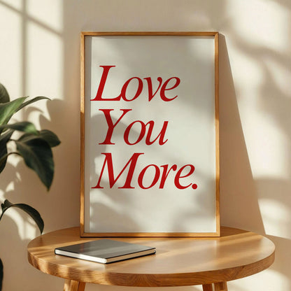 Love You More Wall Decor