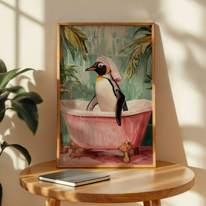 Penguin Bathroom Art