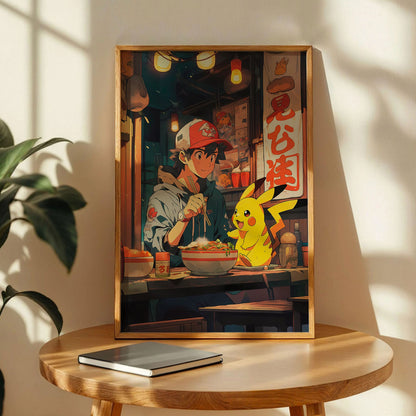 Ash Ketchum and Pikachu Poster