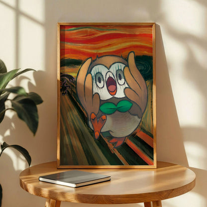Rowlet The Scream Print Art