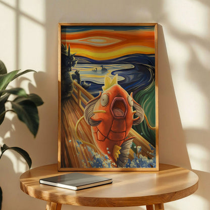 Magikarp Van Gogh Scream Poster