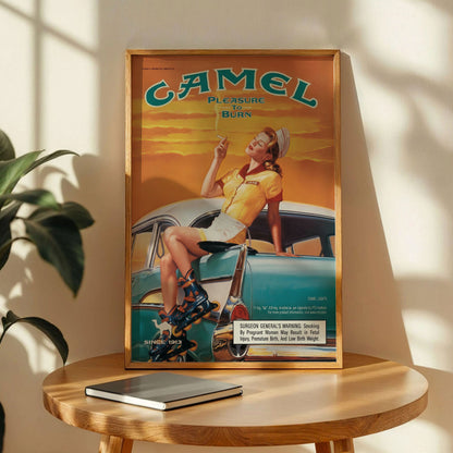 Camel Cigarettes Vintage Poster
