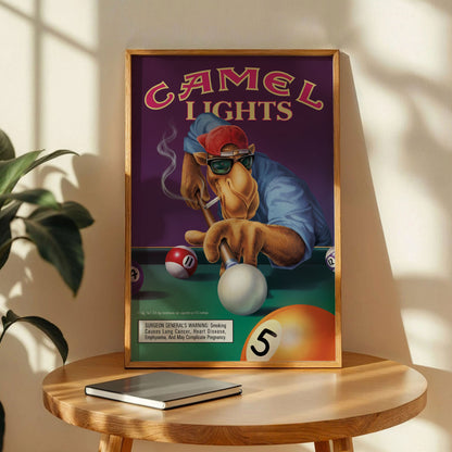 Joe Camel Billiards Poster