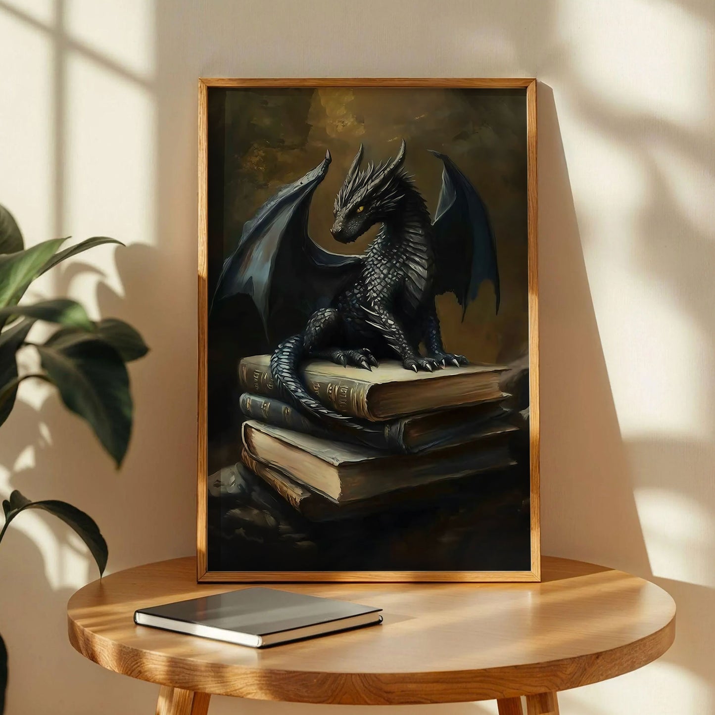 Vintage Dragon Book Print