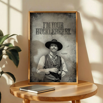 I'm Your Huckleberry Quote Poster