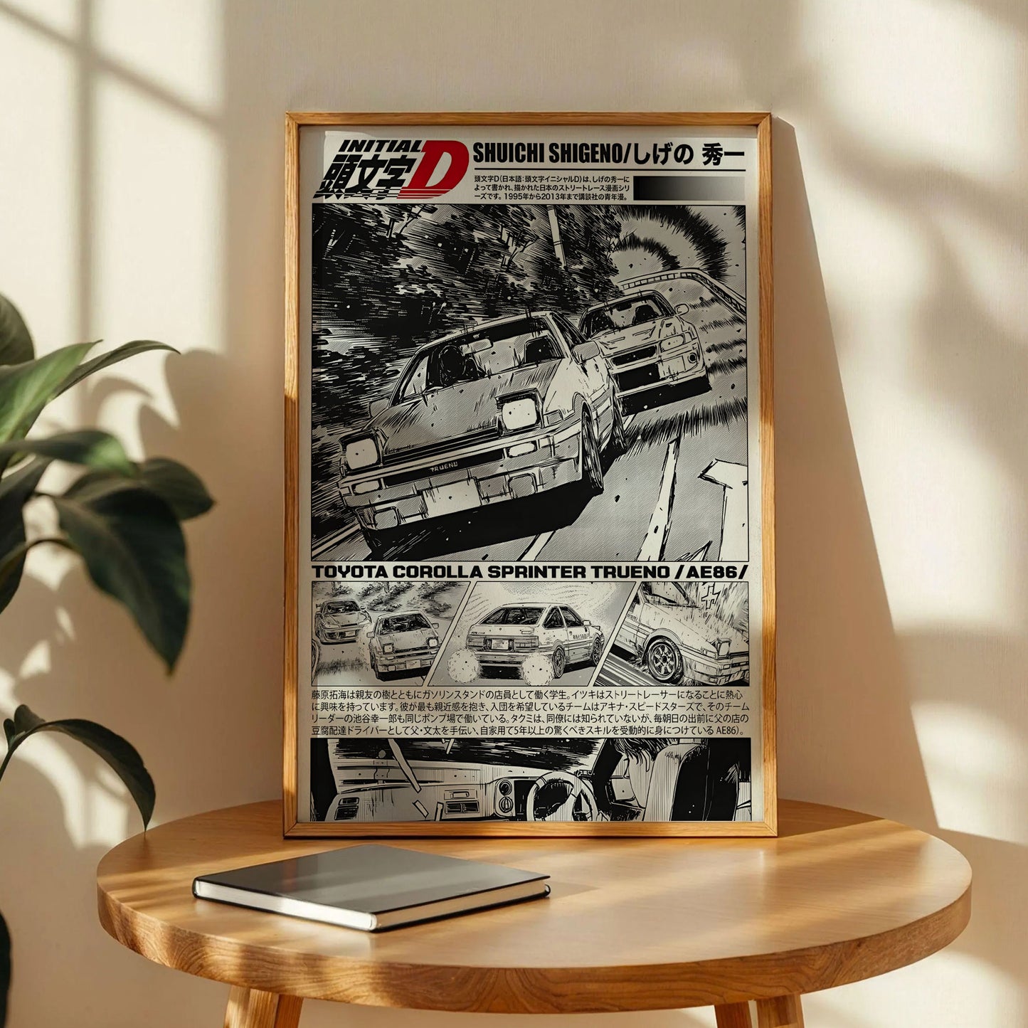 Initial D Anime Manga Poster