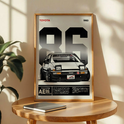 Initial D Toyota AE86 Sprinter Trueno Poster