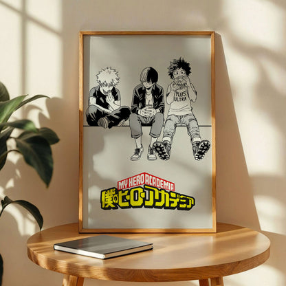 My Hero Academia Deku Bakugo Todoroki Poster