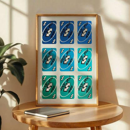 Love You More Uno Reverse Playing Card