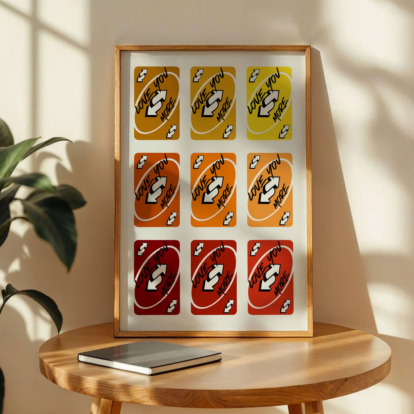 Love You More Uno Card Print Art