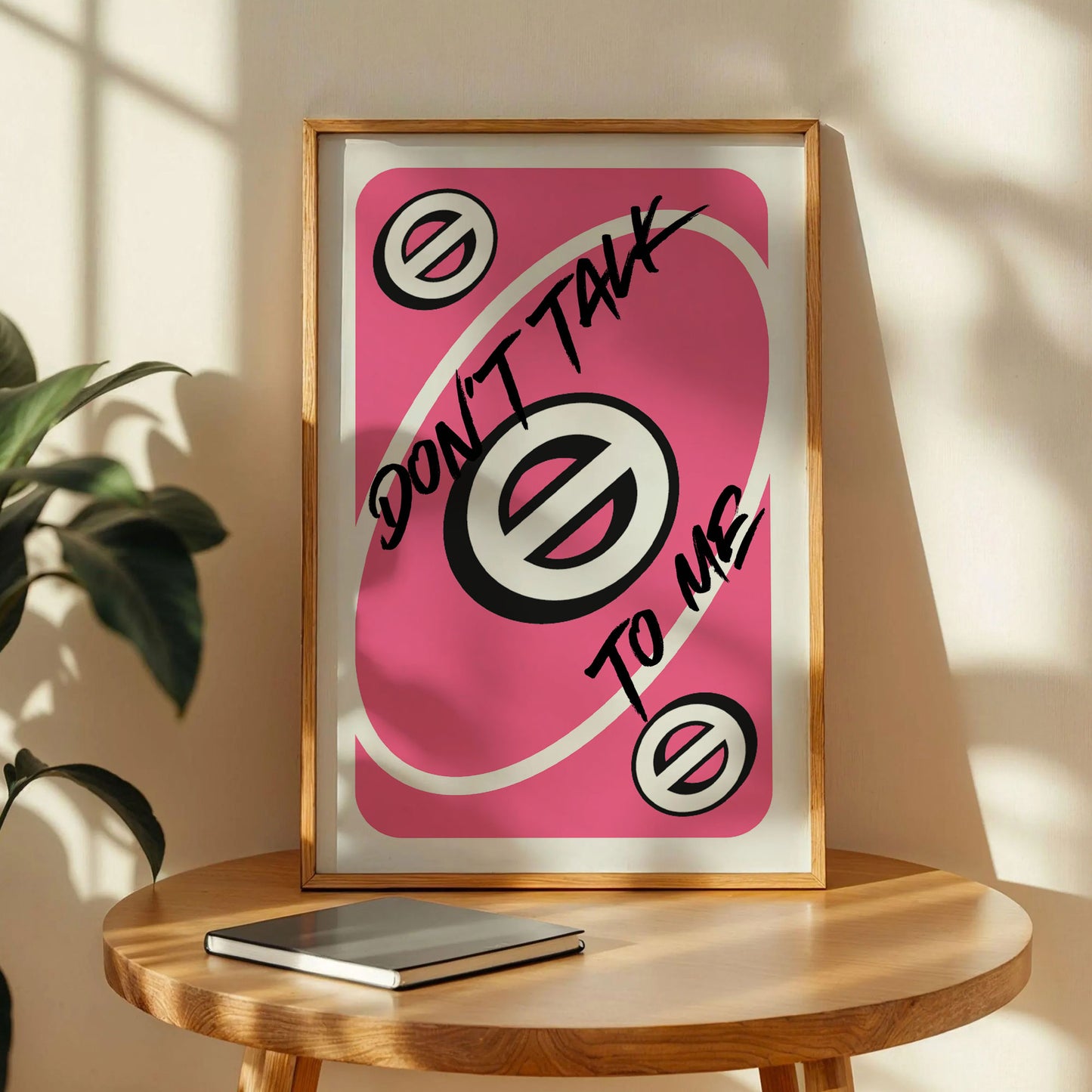 Don't Talk To Me Love Uno Reverse Card Poster