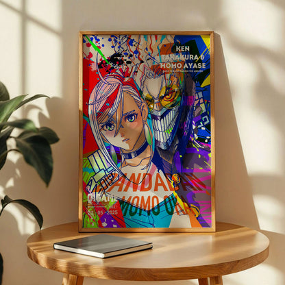 Dandadan Ken Takakura and Momo Ayase Poster