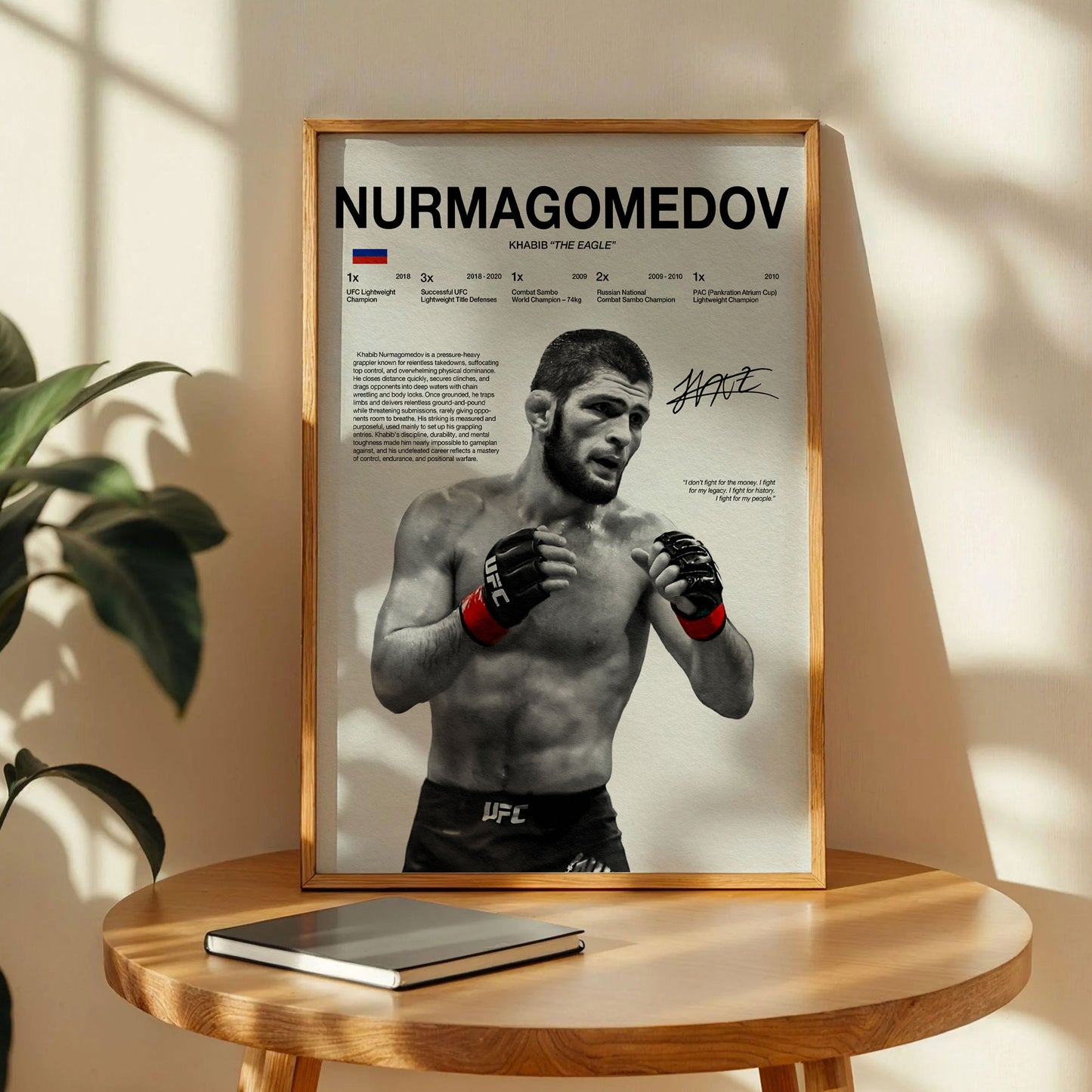 Khabib Nurmagomedov “The Eagle” Poster