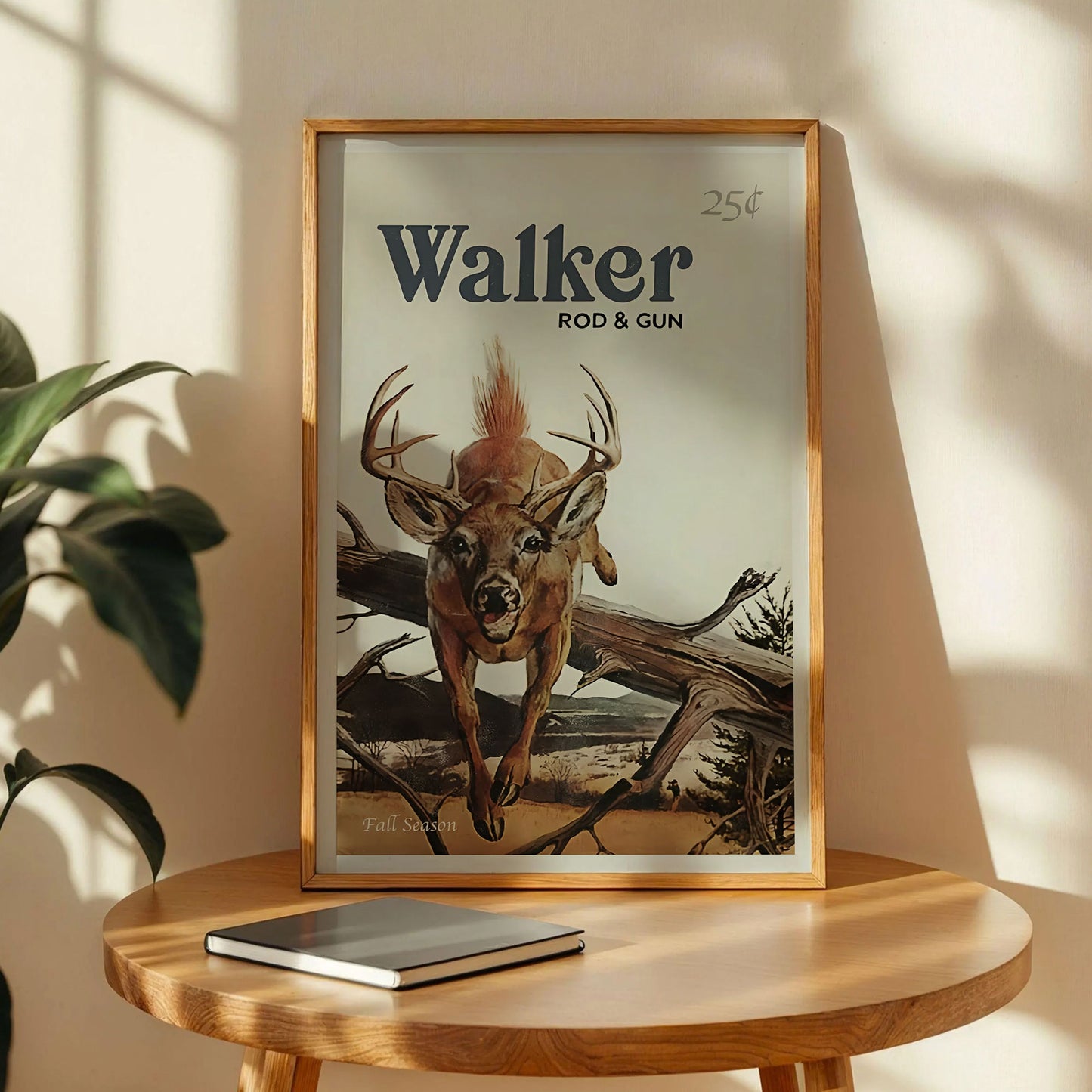 Vintage Stag Hunting Art Print