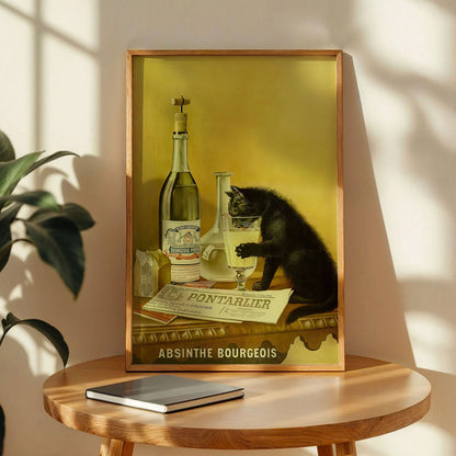 Absinthe Cat Poster