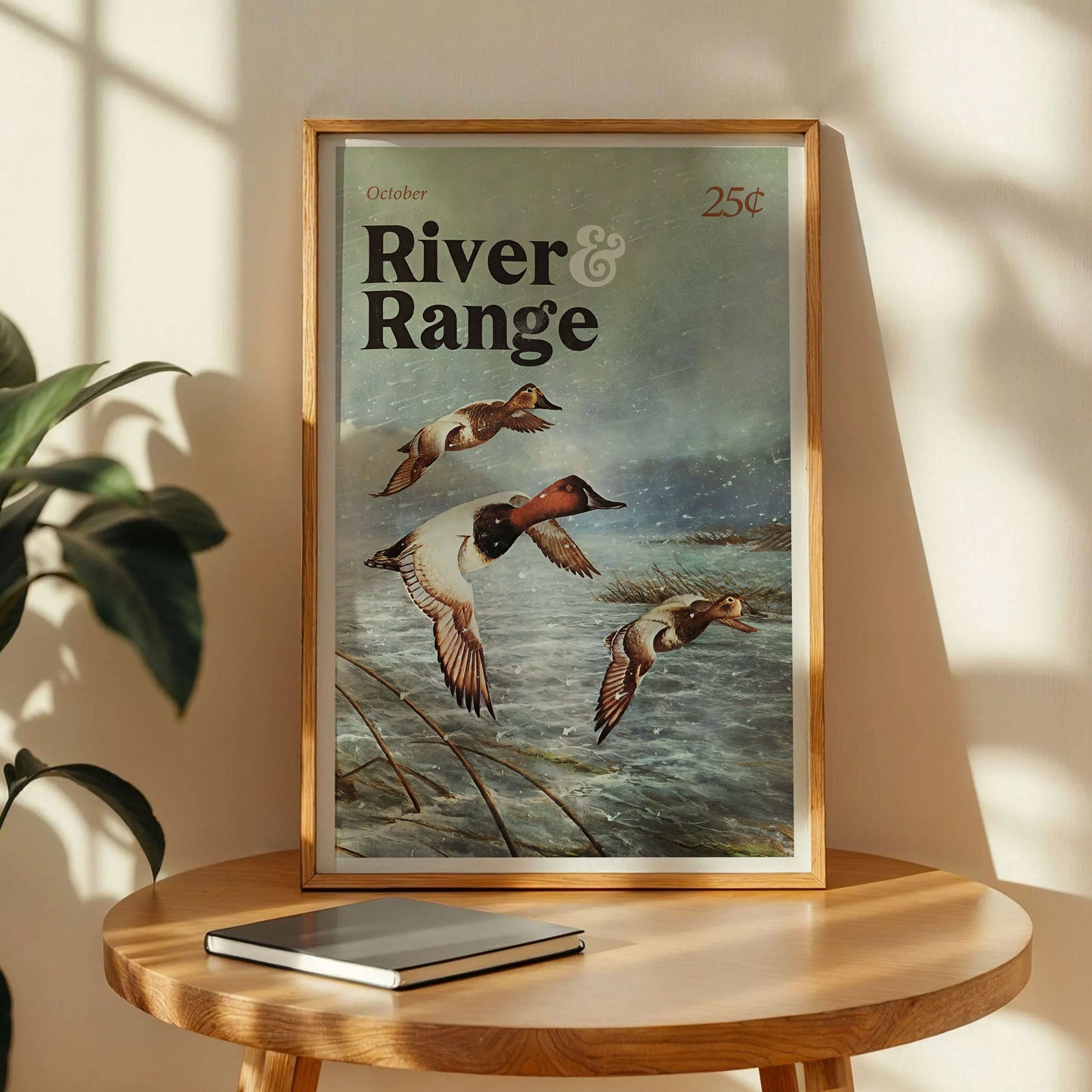 Vintage Geese Hunting Art Print