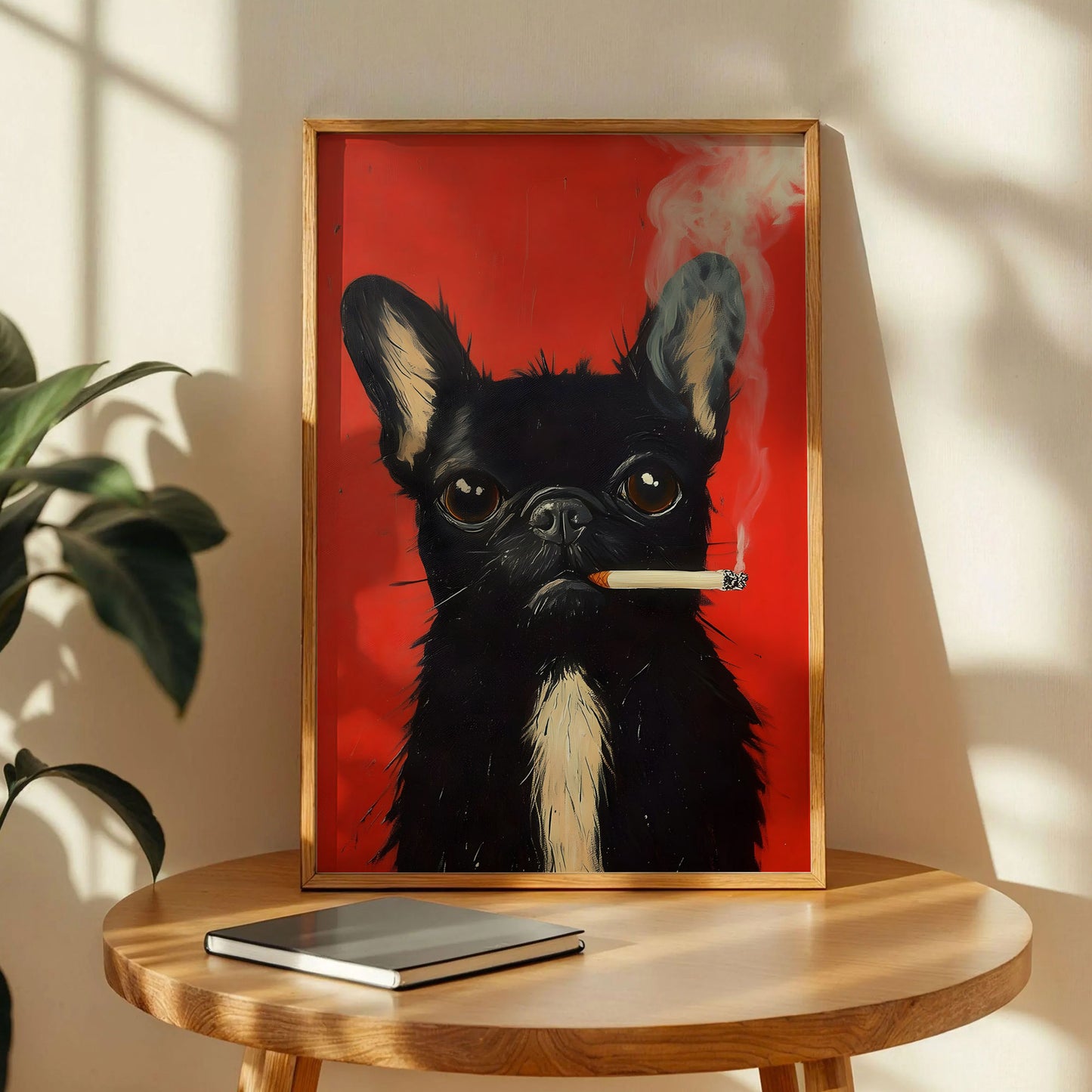 Black Cat with Cigar Art
