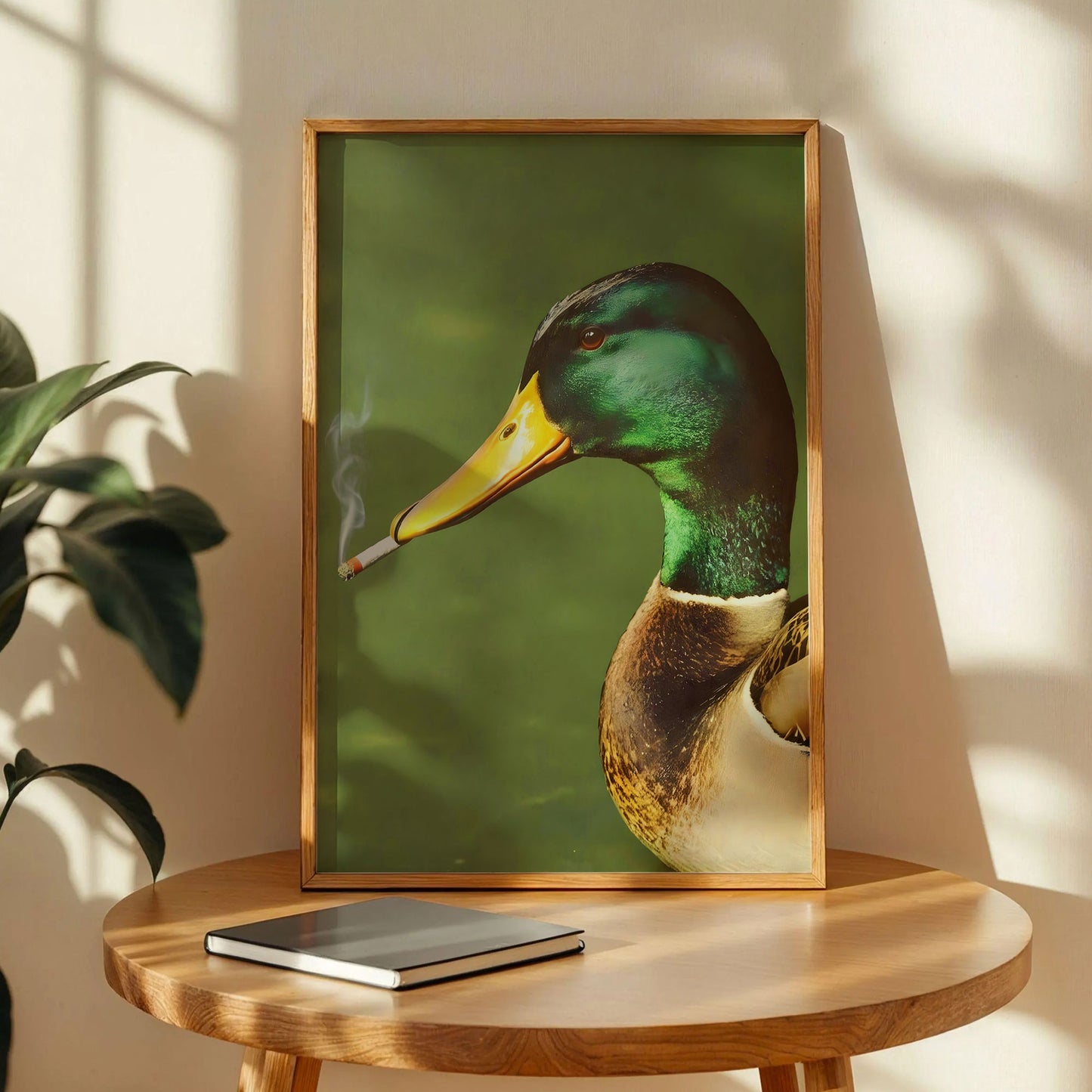 Duck Smoking a Cigarette Print