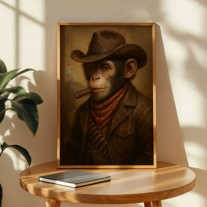 Smoking Monkey Wall Art