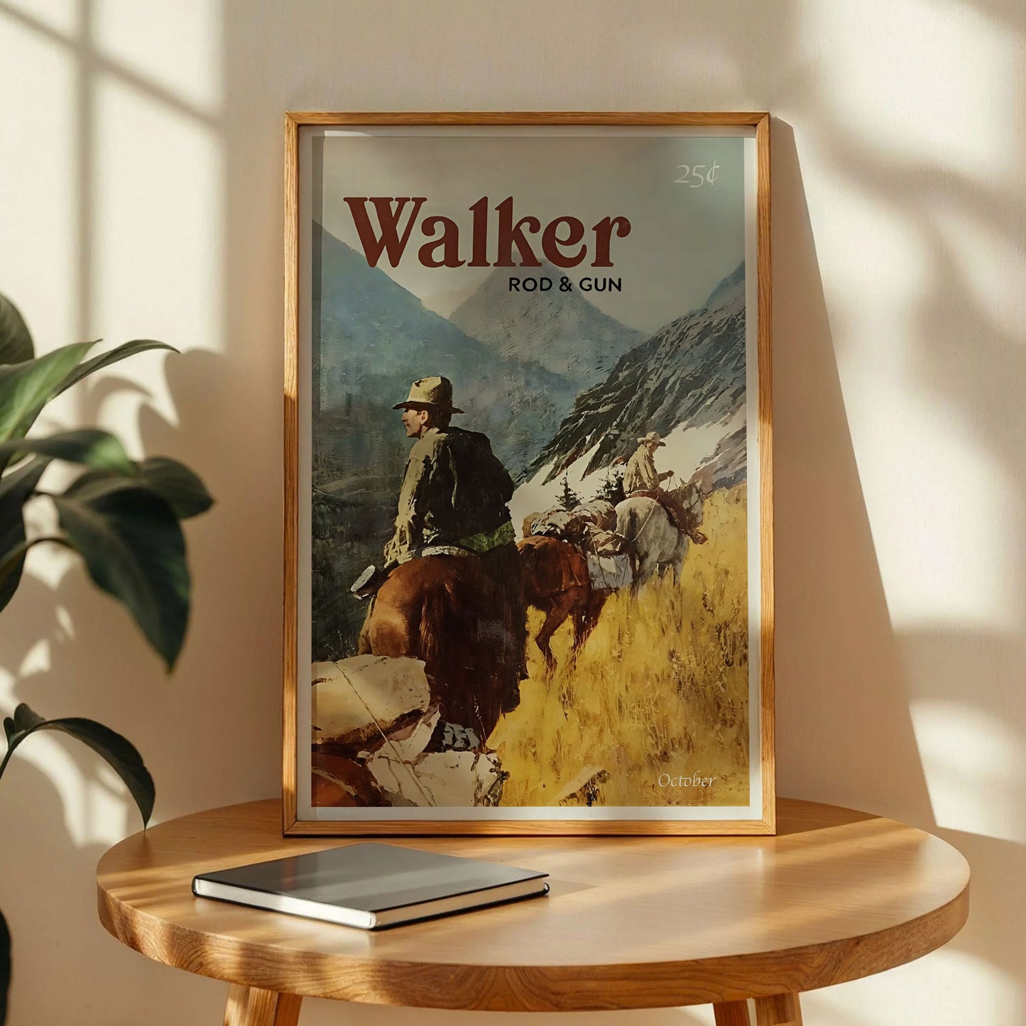 Vintage Western Hunting Art Print