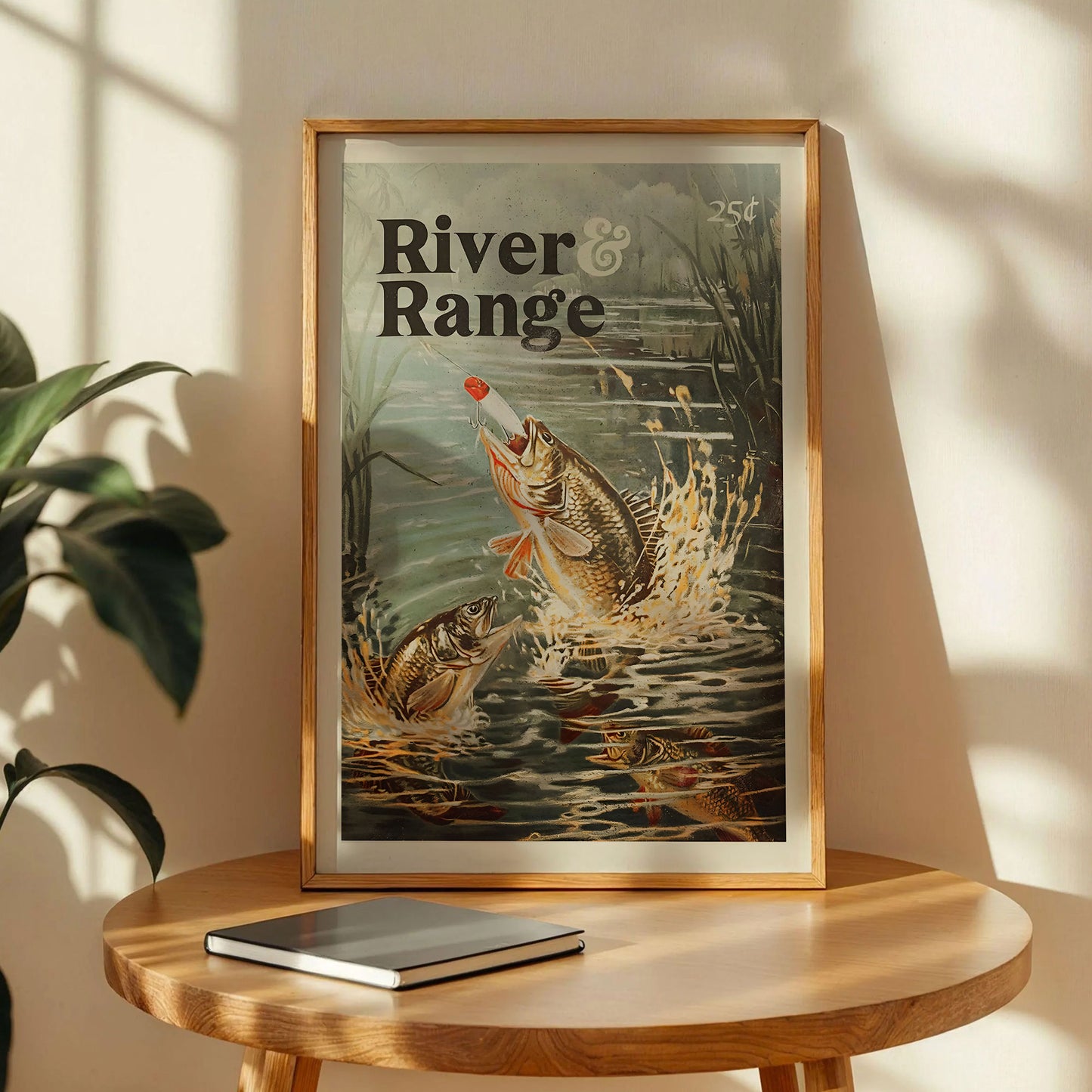 Retro Fishing Art