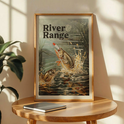 Retro Fishing Art