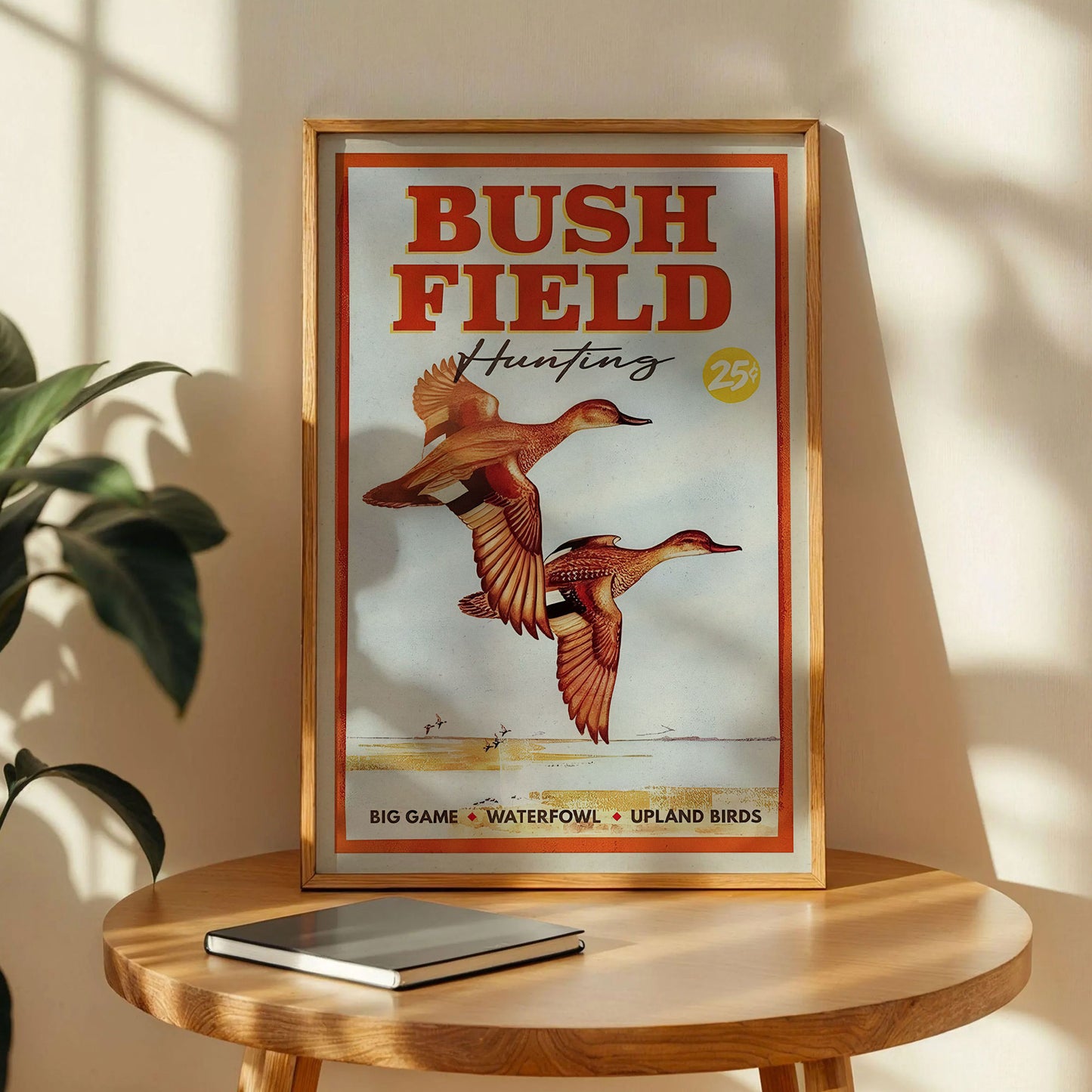 Retro Duck Print Gift for Hunter