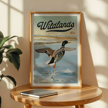 Retro Mallard Duck Print