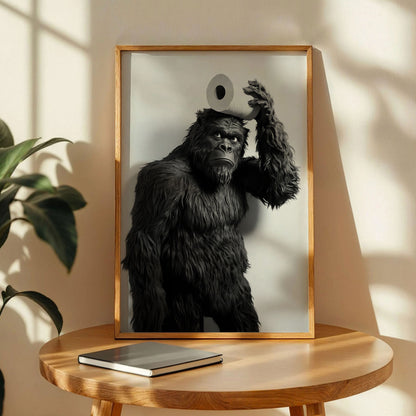 Bigfoot Toilet Wall Art