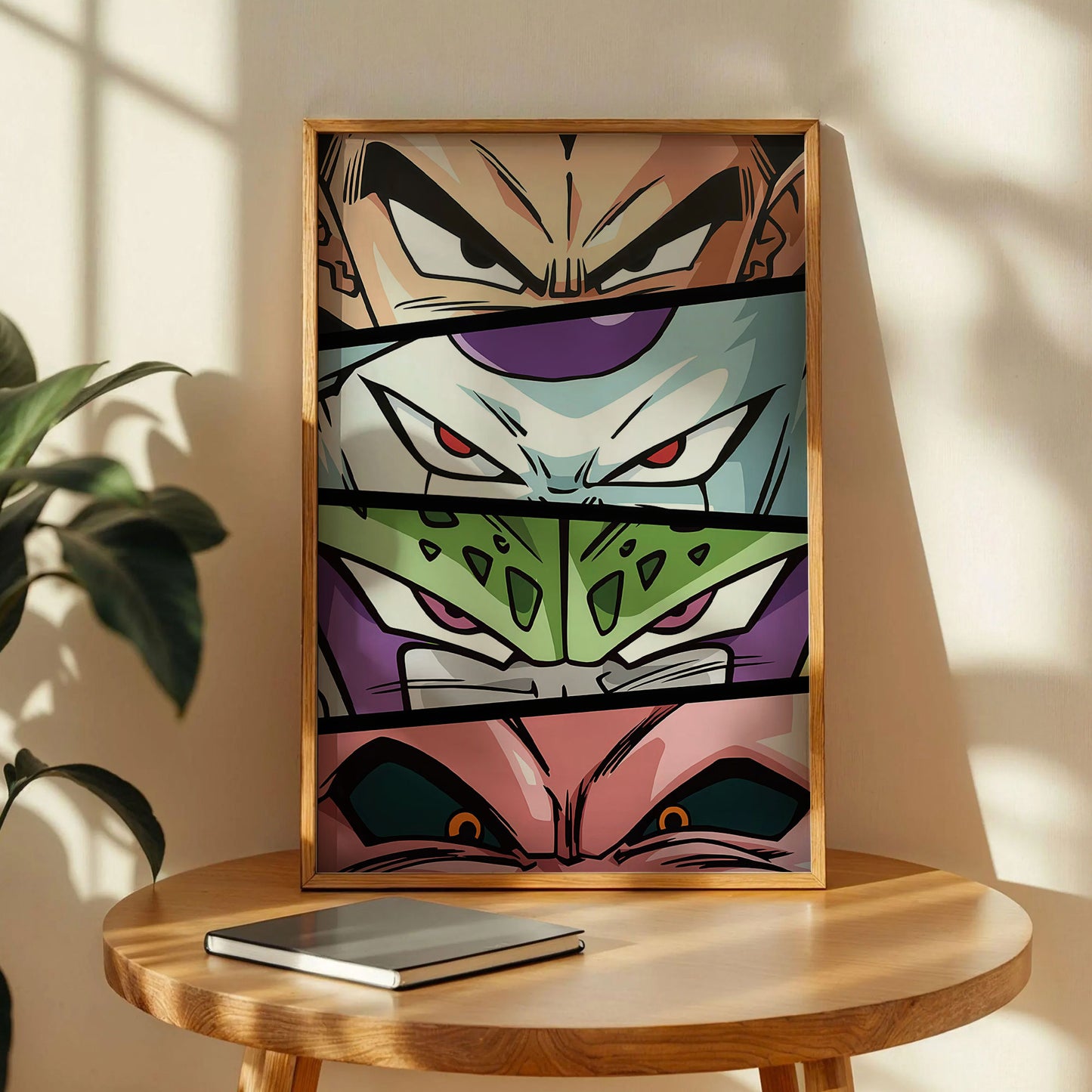 Dragon Ball Z Vegeta, Frieza, Cell, and Majin Buu Poster