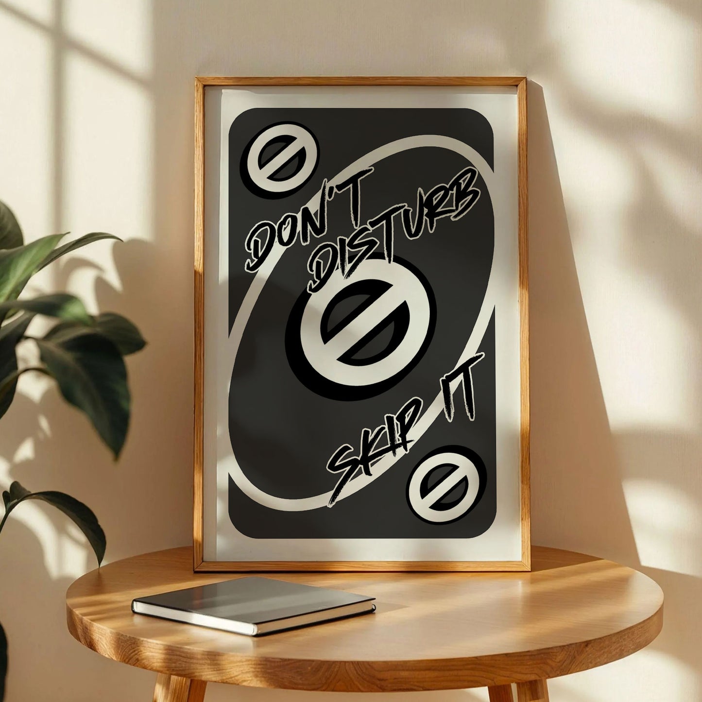 Don't Disturb Skeep Uno Trendy Card Poster
