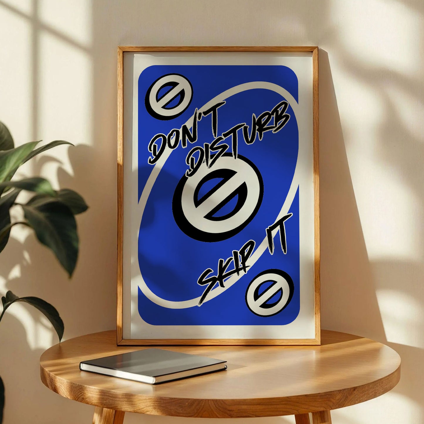 Don't Disturb Skeep Trendy Modern Wall Art