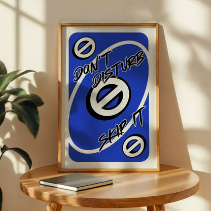 Don't Disturb Skeep Trendy Modern Wall Art