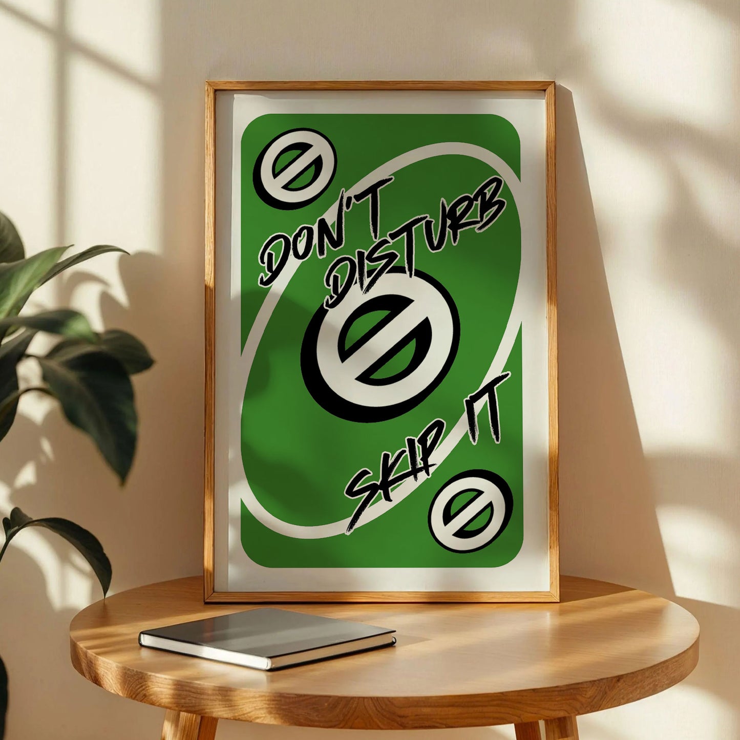 Don't Disturb Skeep It Playing Card Print