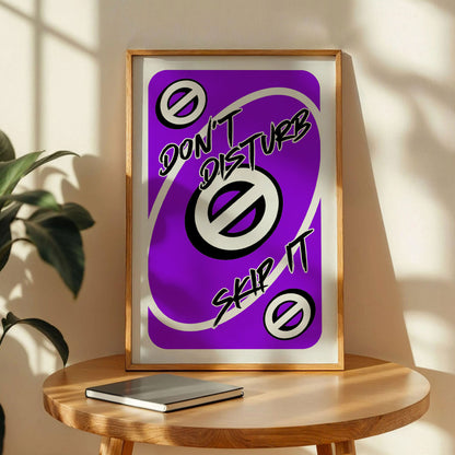 Don't Disturb Skeep It Game Playing Cards Poster