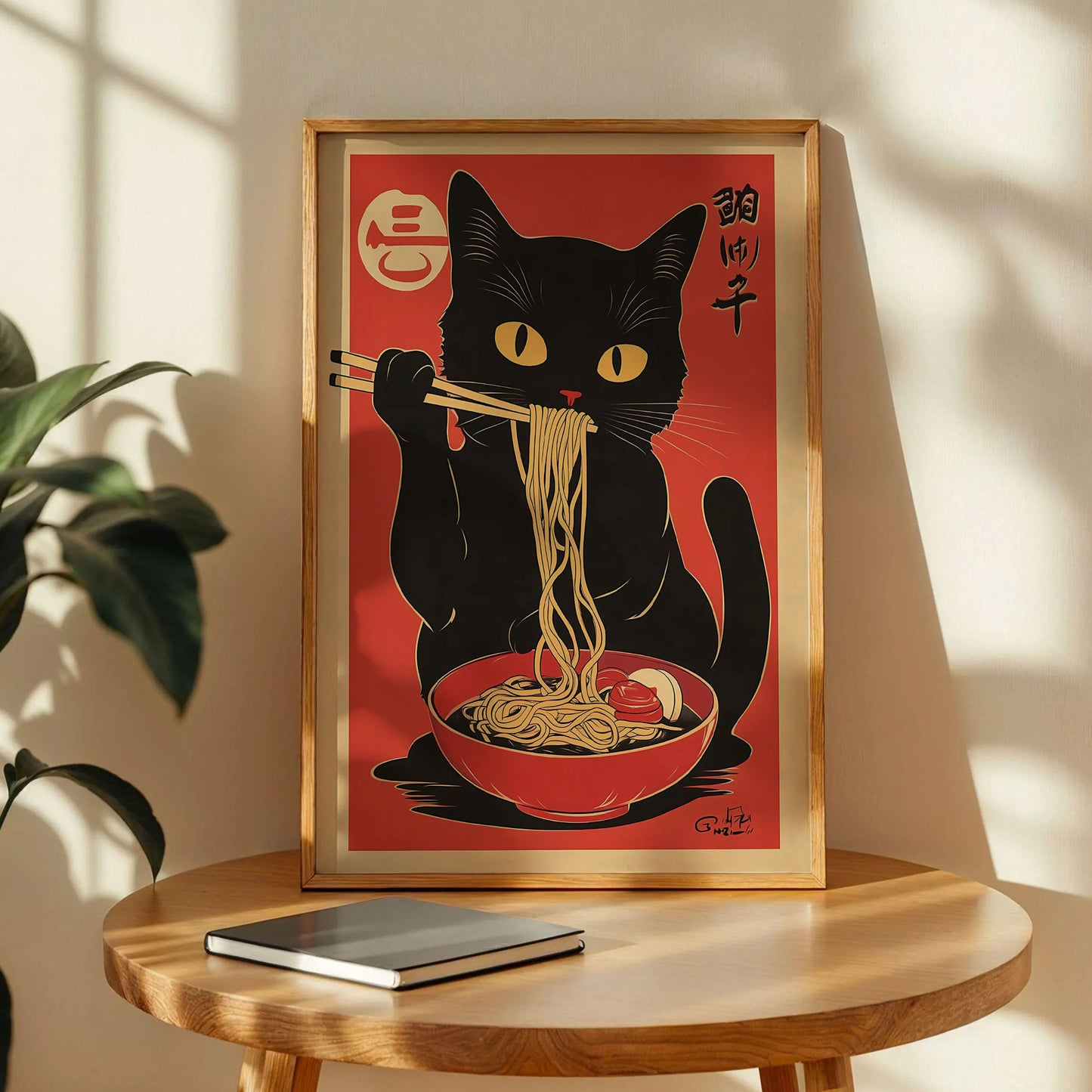 Noodle Cat Thief Anime Print