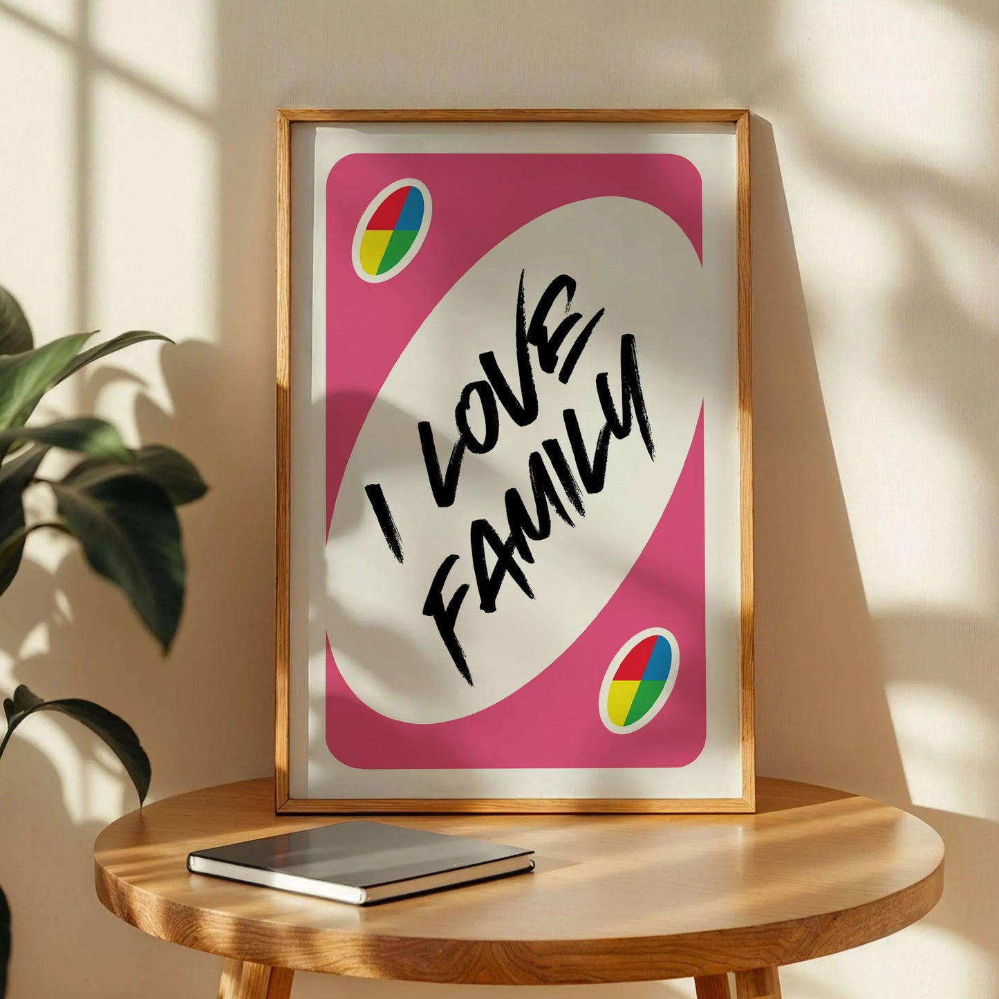 I Love Family UNO Card Print