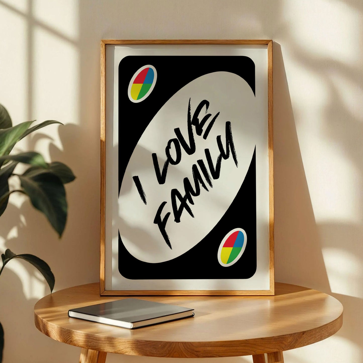 I Love Family Playing Wall Art