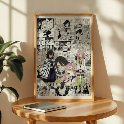 Obanai Iguro and Mitsuri Demon Slayer Poster