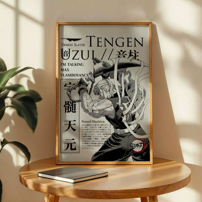 Uzui Tengen Demon Slayer Poster