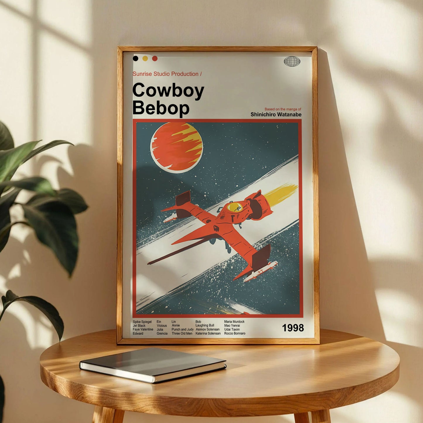 Cowboy Bebop Swordfish Spaceship Poster