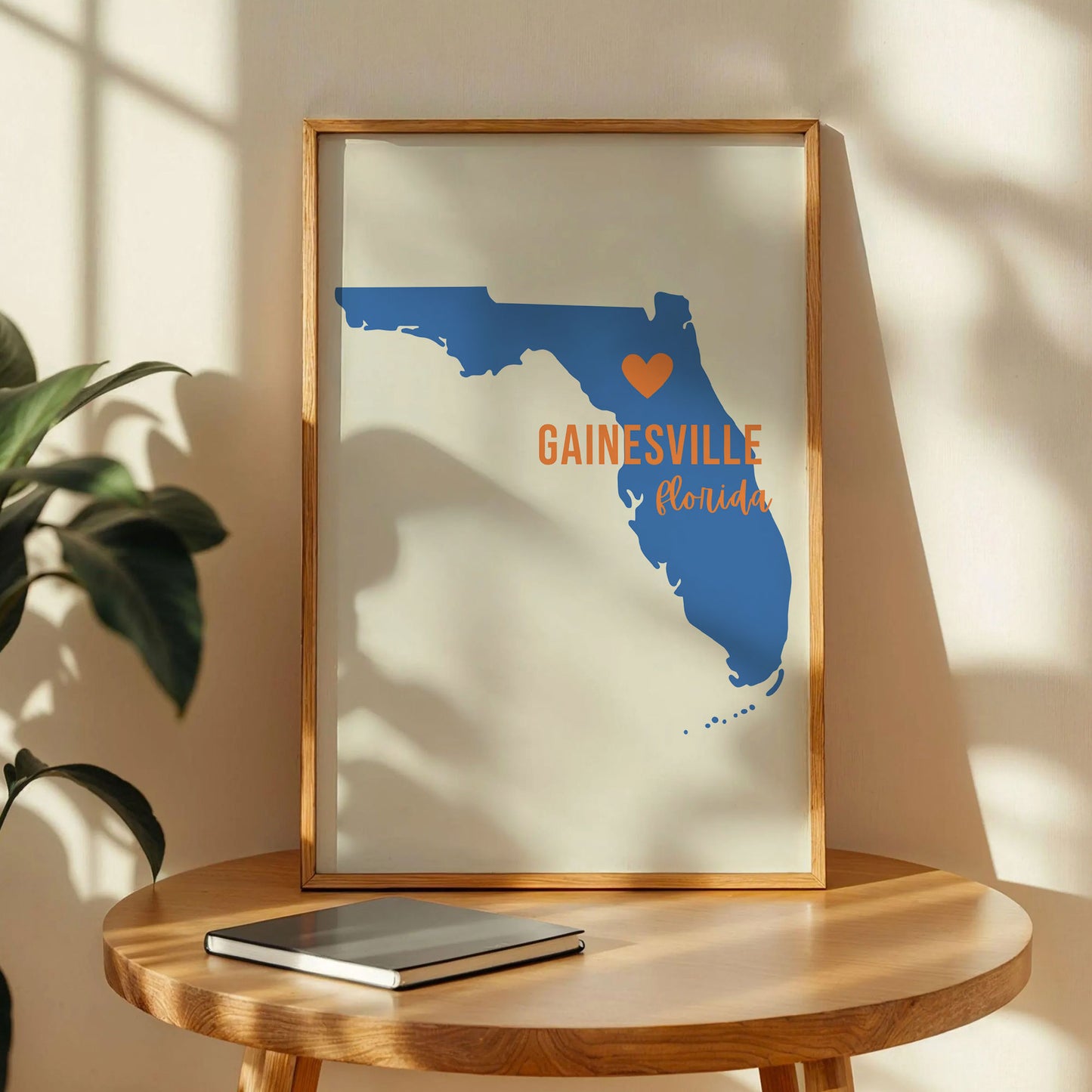 Gainesville Florida Map Print