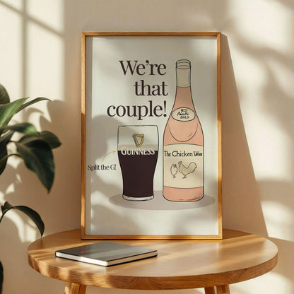 Guinness and Prosecco Couple Print